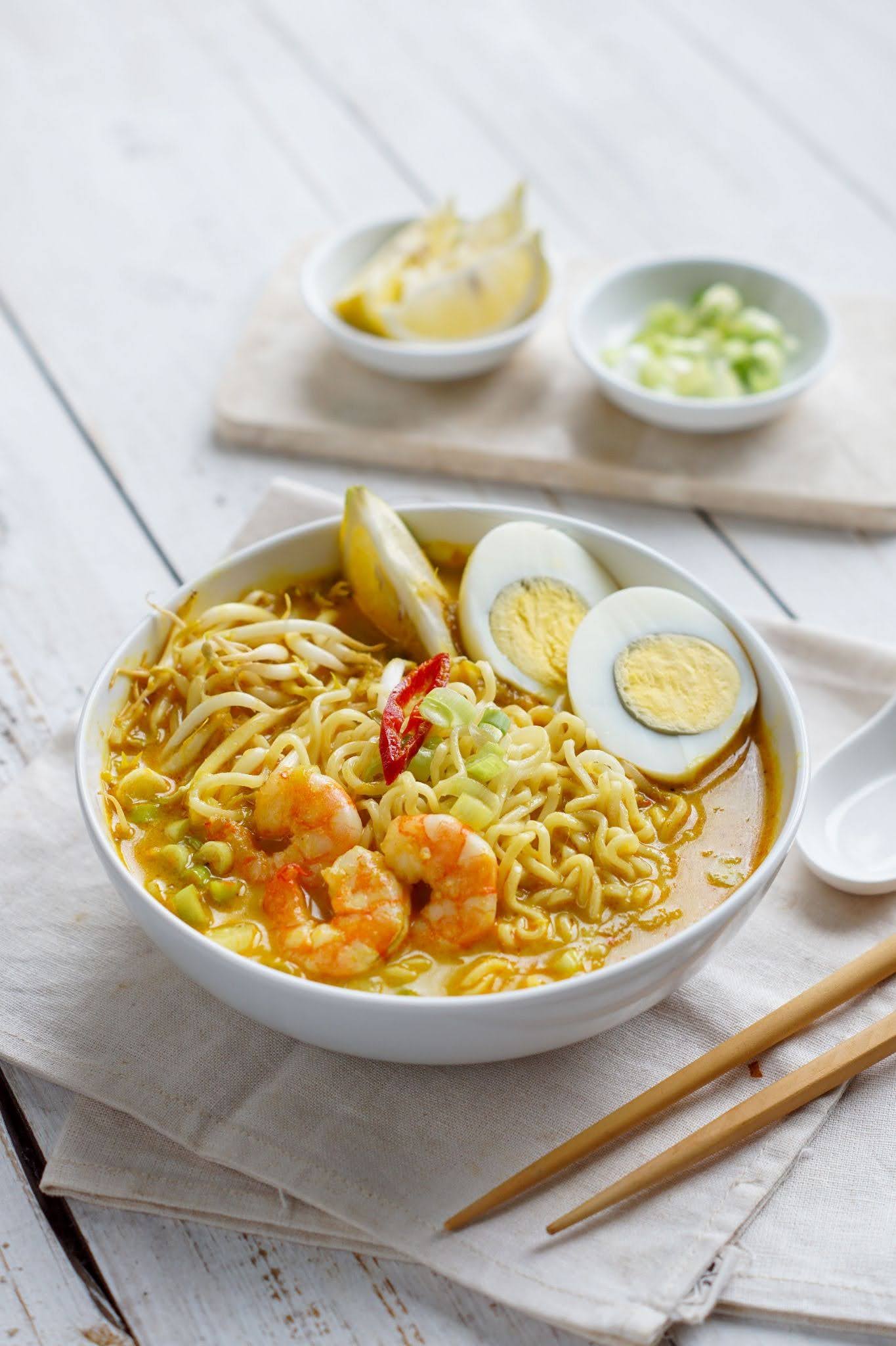 Warm Singapore Laksa Bowl