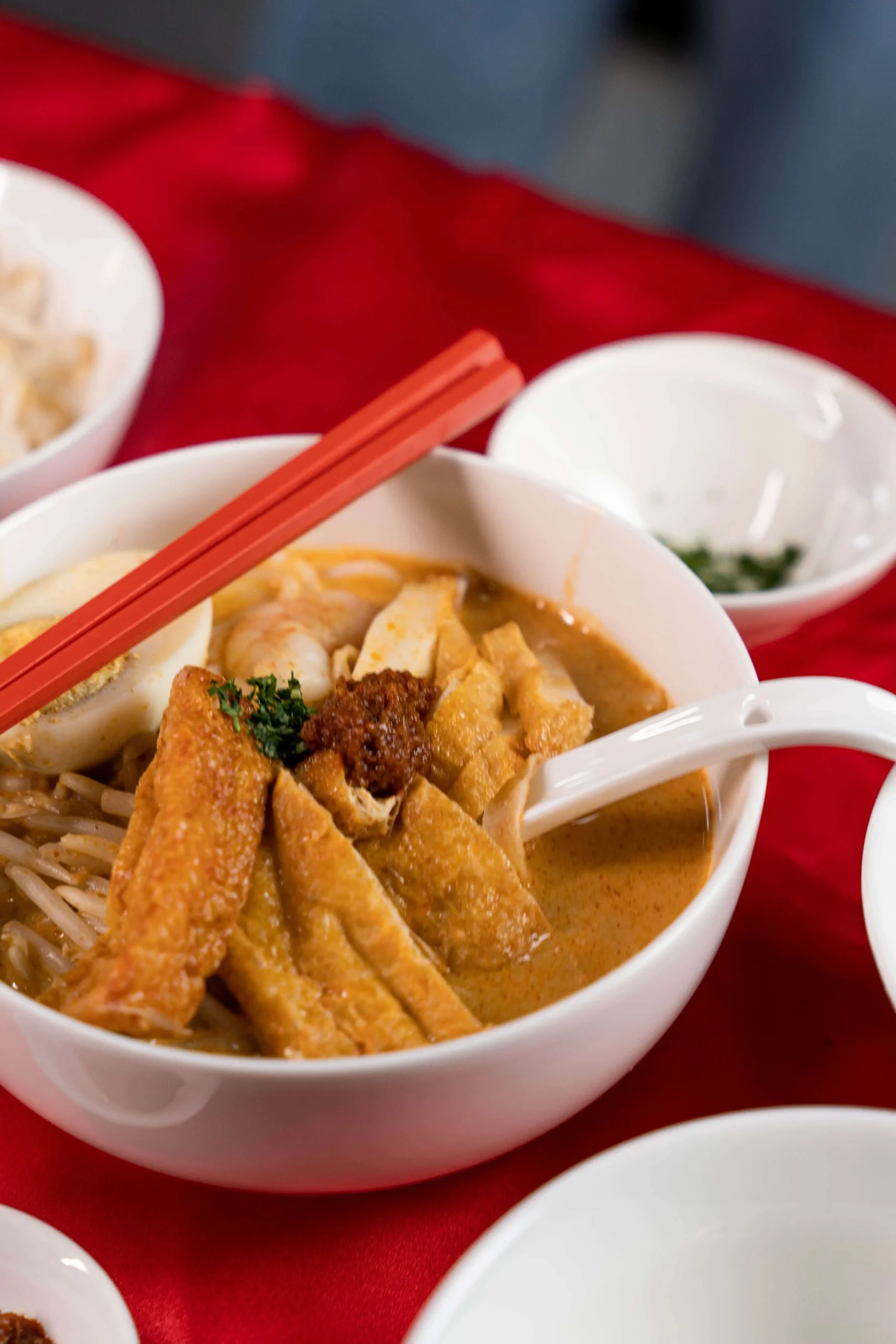 Warm Singapore Laksa Bowl